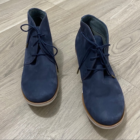 Dansko Joy wedge navy bootie - Picture 3 of 6